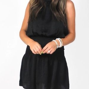 Shop Talulah Black Smocked Waist Dress Size Small